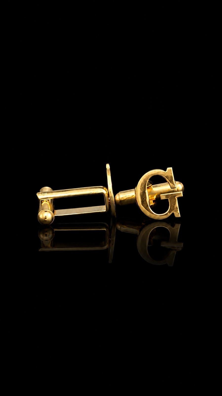 Rajputana Initial "G" Gold Cufflinks