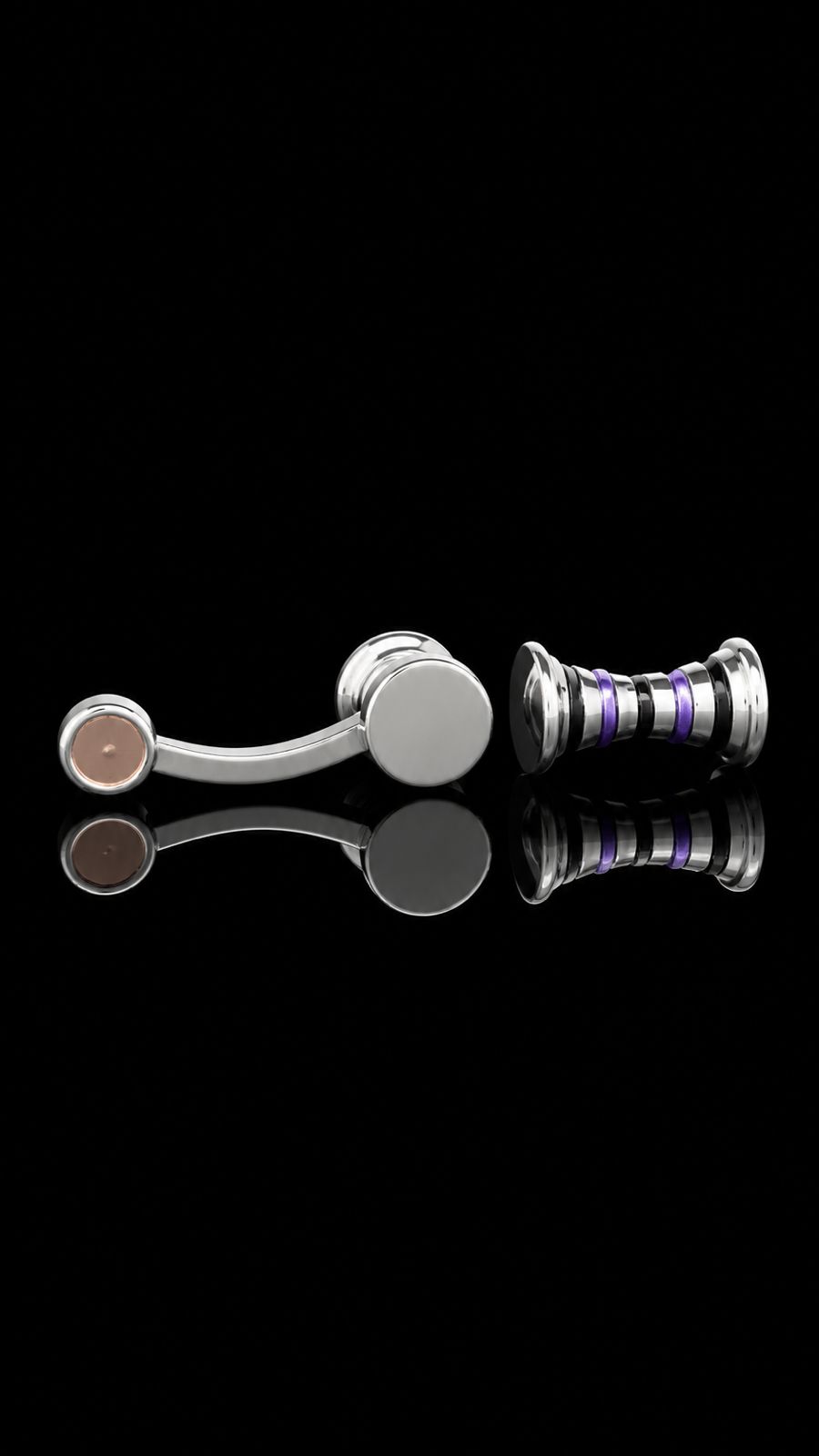 Royal Purple Barrel Cufflinks