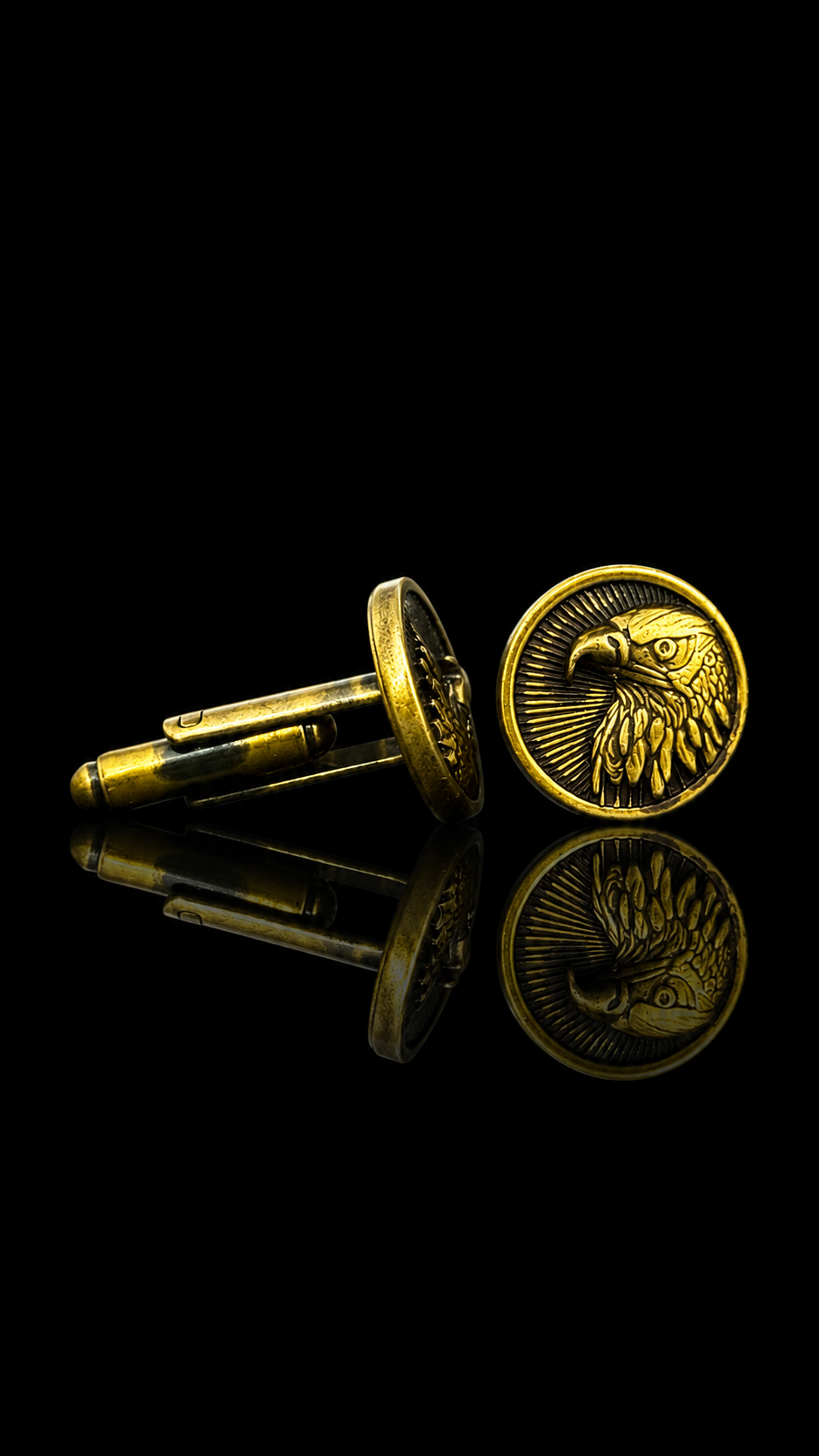 Imperial Eagle Gold Cufflinks