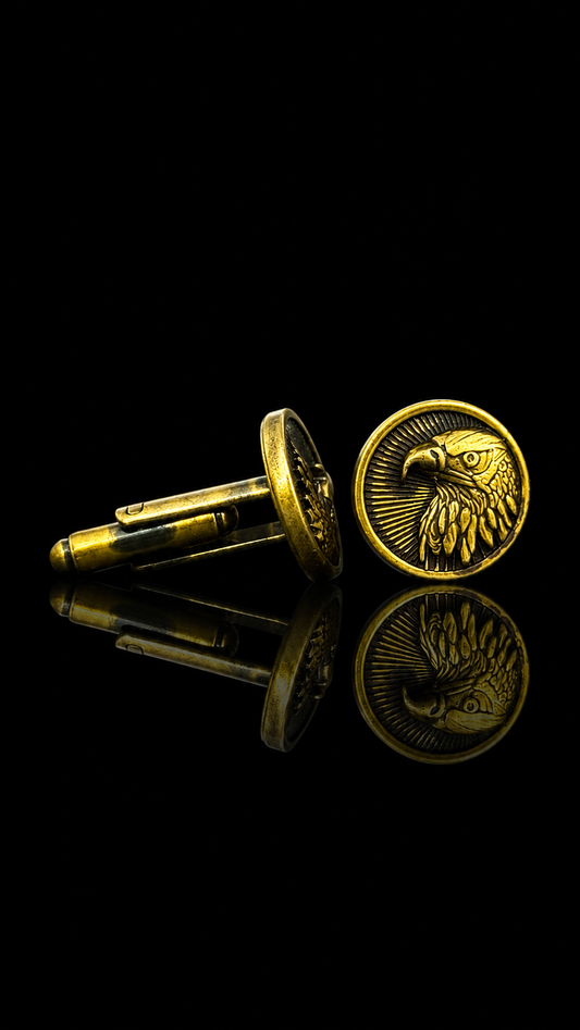 Imperial Eagle Gold Cufflinks