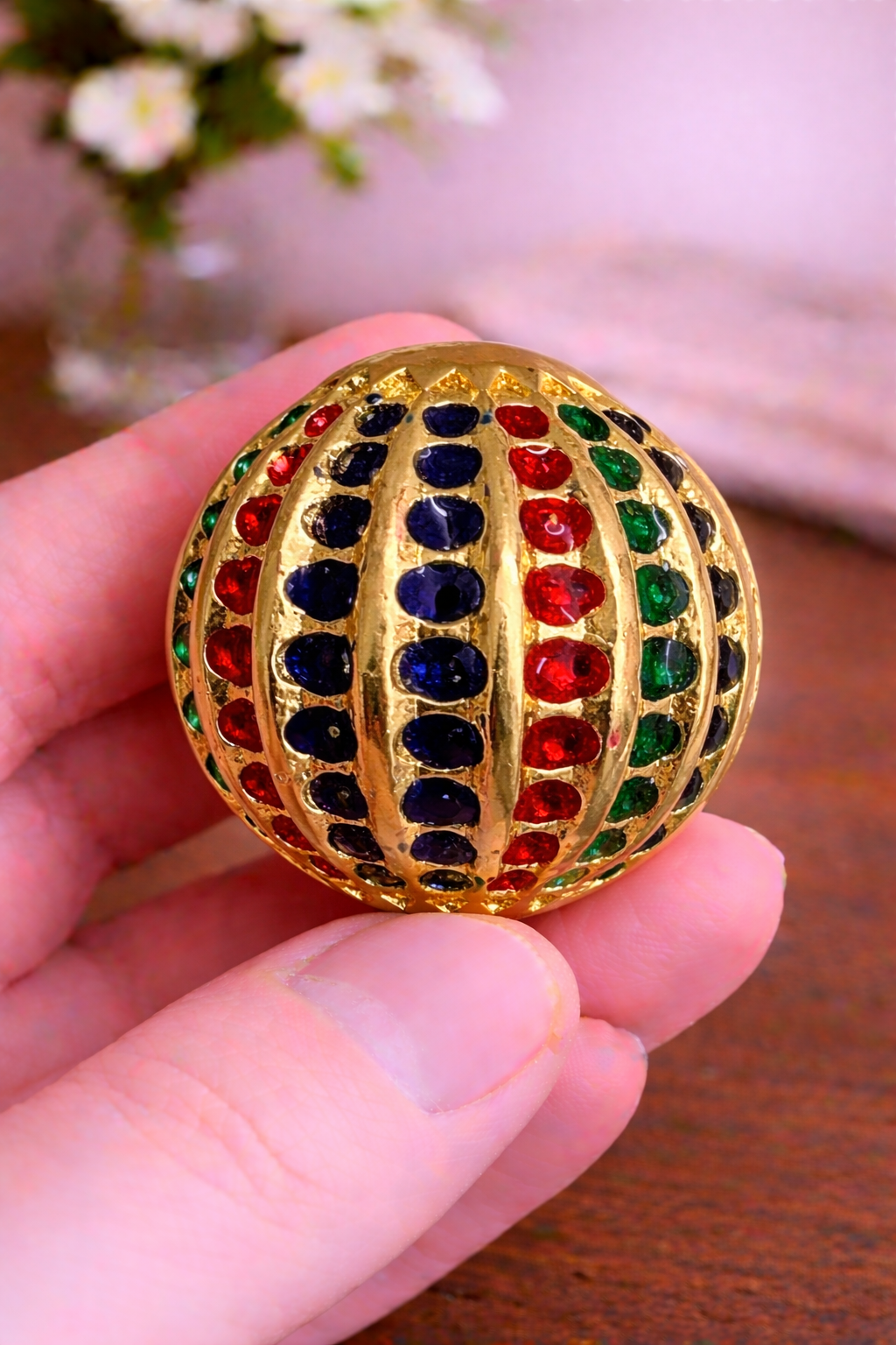 Meenakari Mandala Bandhgala Button