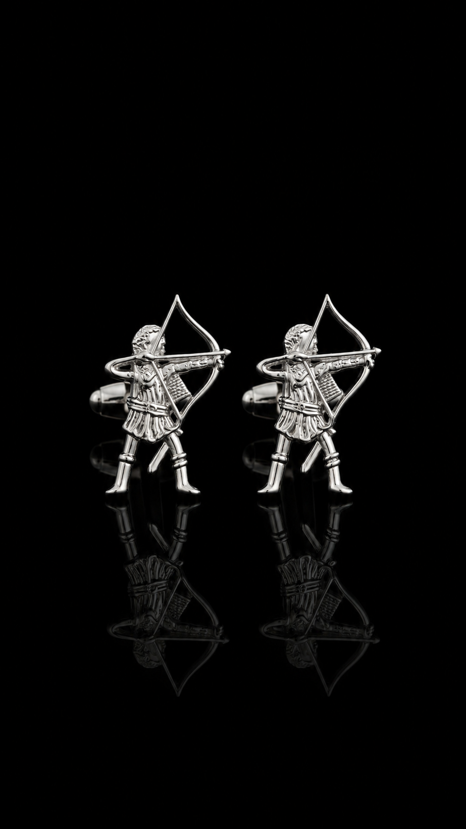 Royal Archer Silver Cufflinks