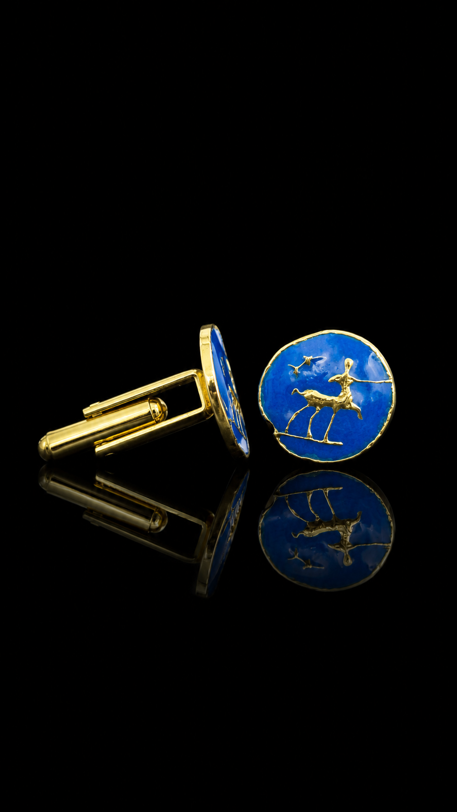 Royal Blue Heritage Art Cufflinks