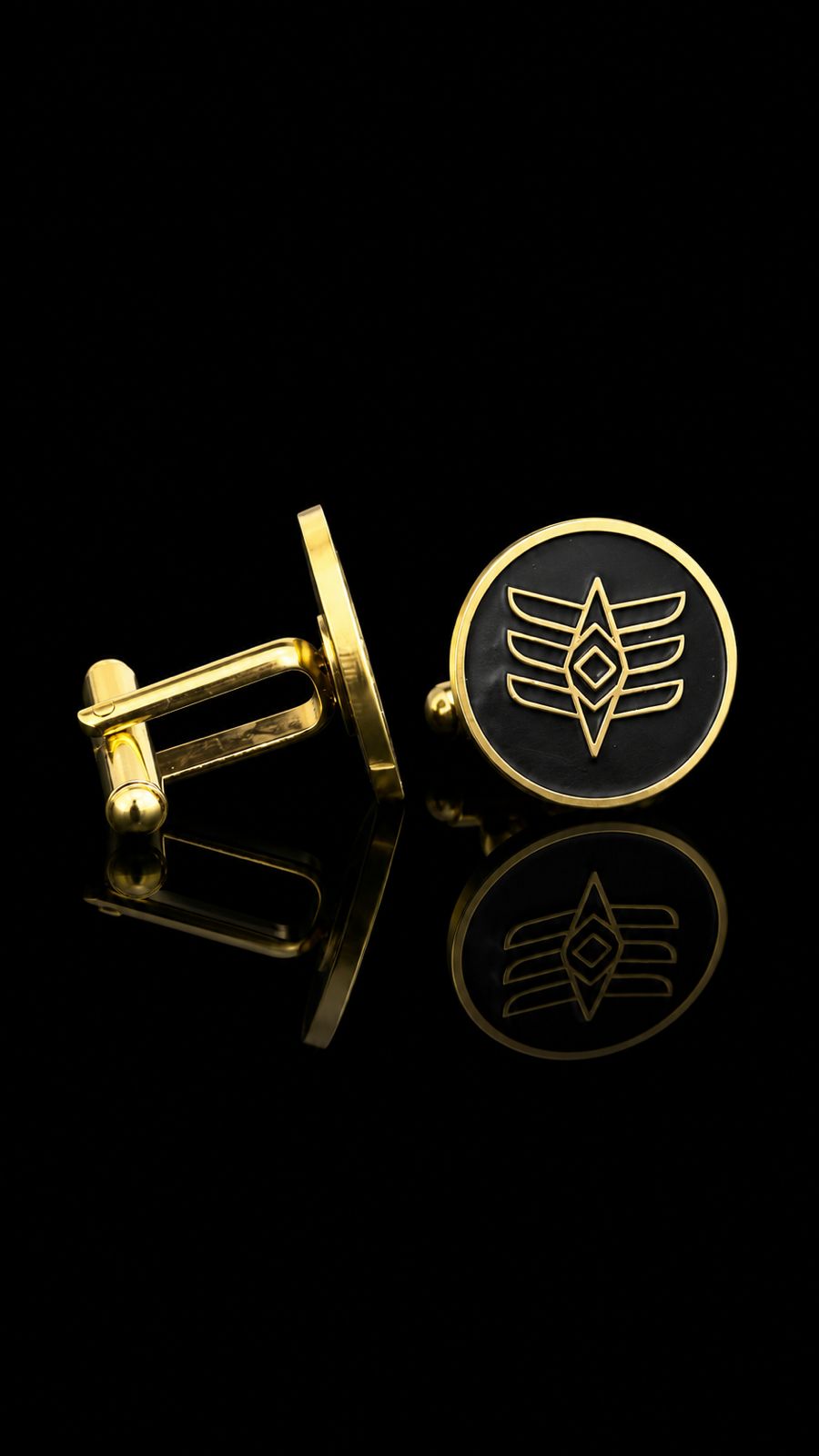 Tribal Shiv Symbol Cufflinks