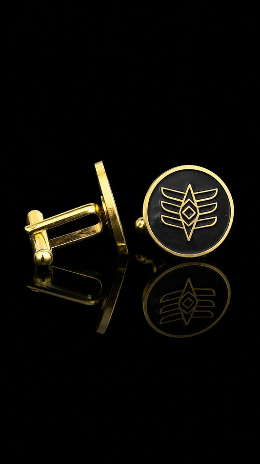 Tribal Shiv Symbol Cufflinks