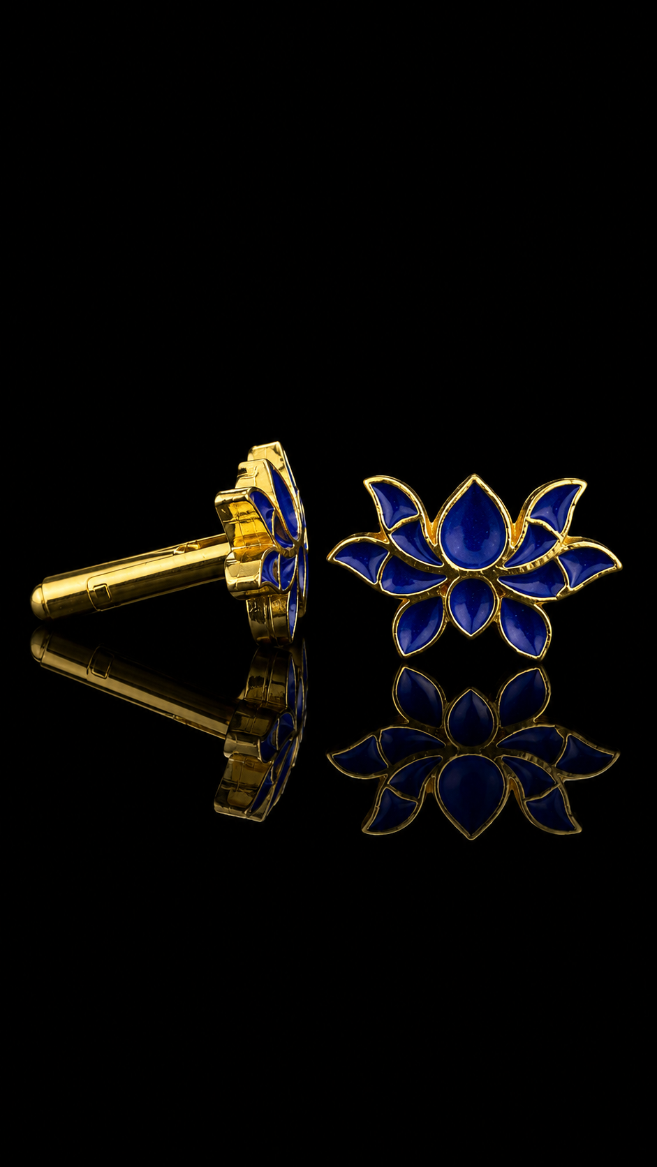 Royal Lotus Flower Cufflinks
