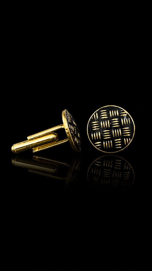 Midnight Weave Cufflinks