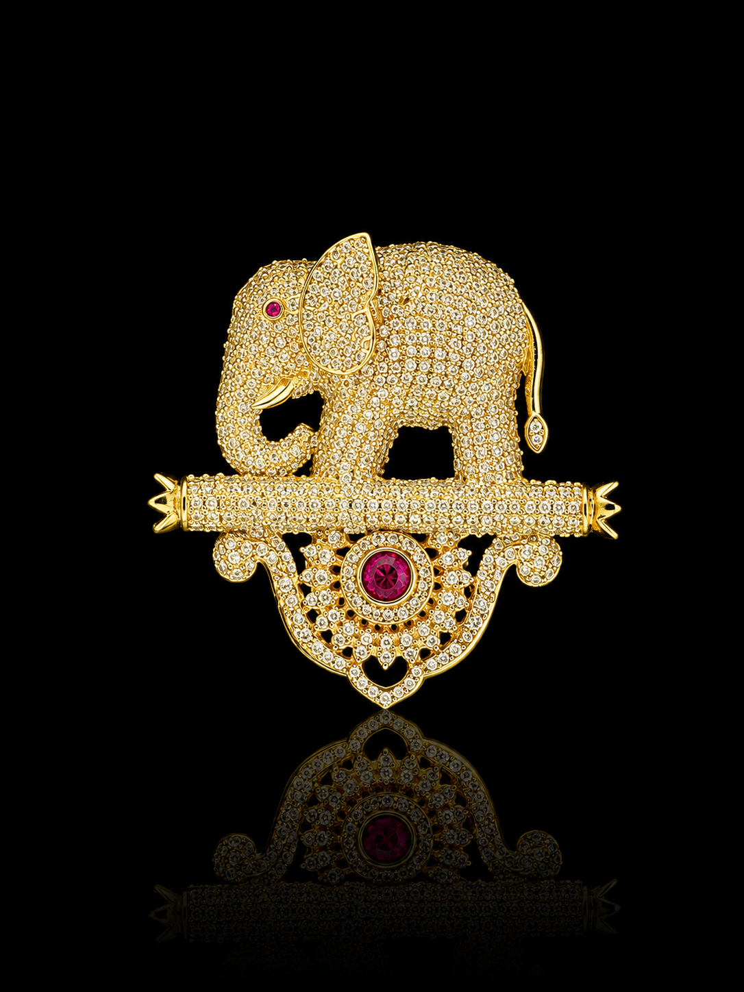Royal Elephant Heritage Brooch