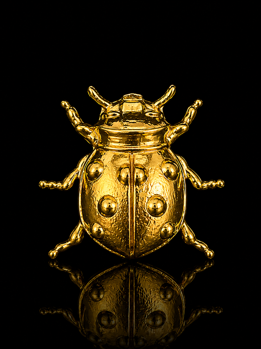 Golden Ladybug Brooch