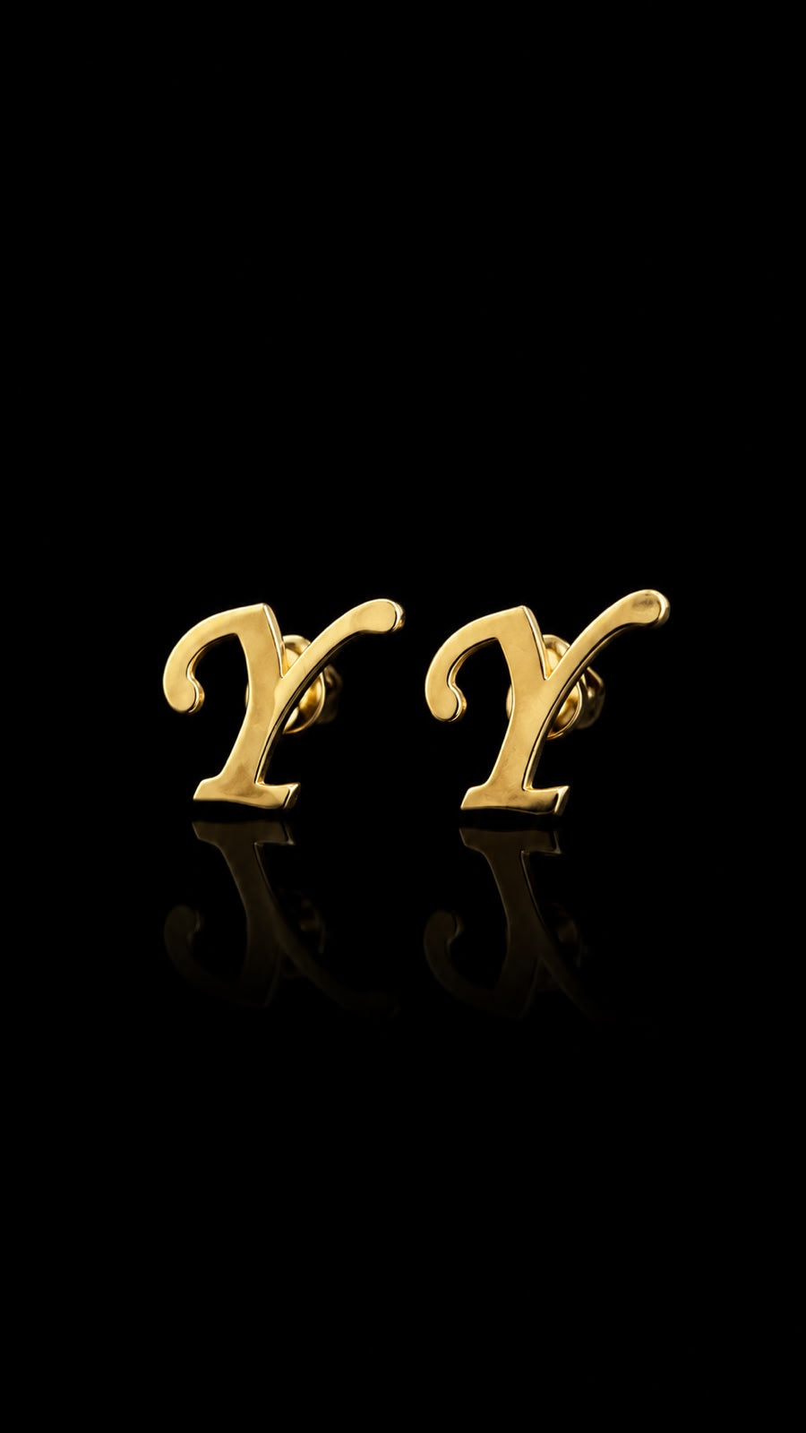 Rajputana Initial "Y" Gold Cufflinks