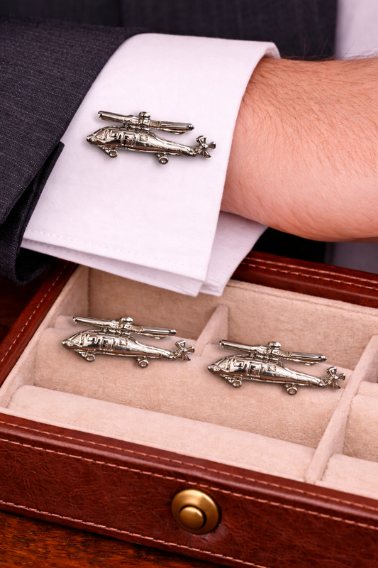 Silver Chopper Cufflinks