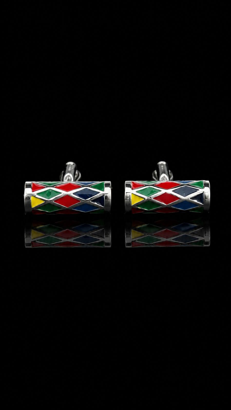 Harlequin Mosaic Cufflinks