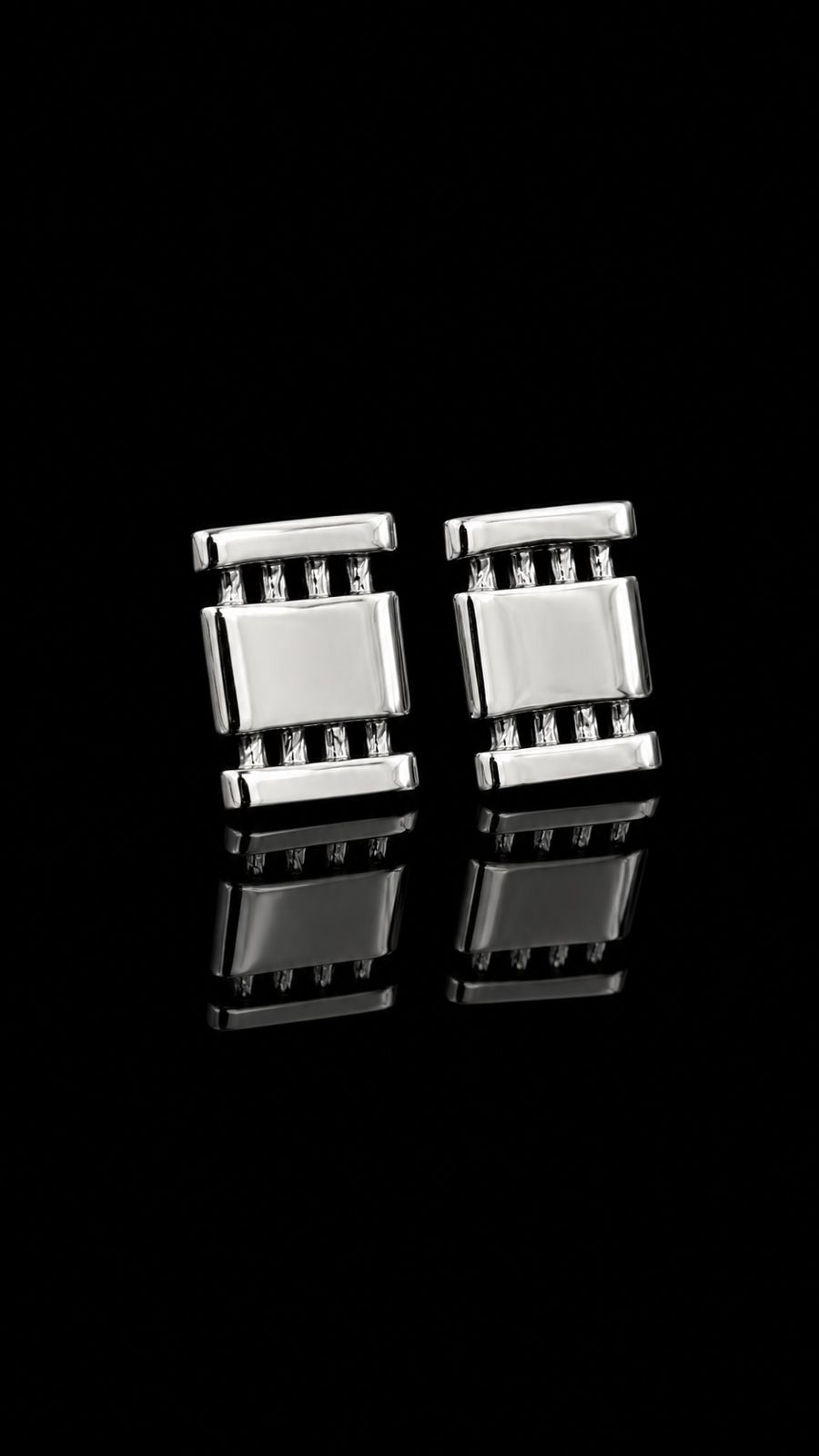 Crystal Bar  Cufflinks