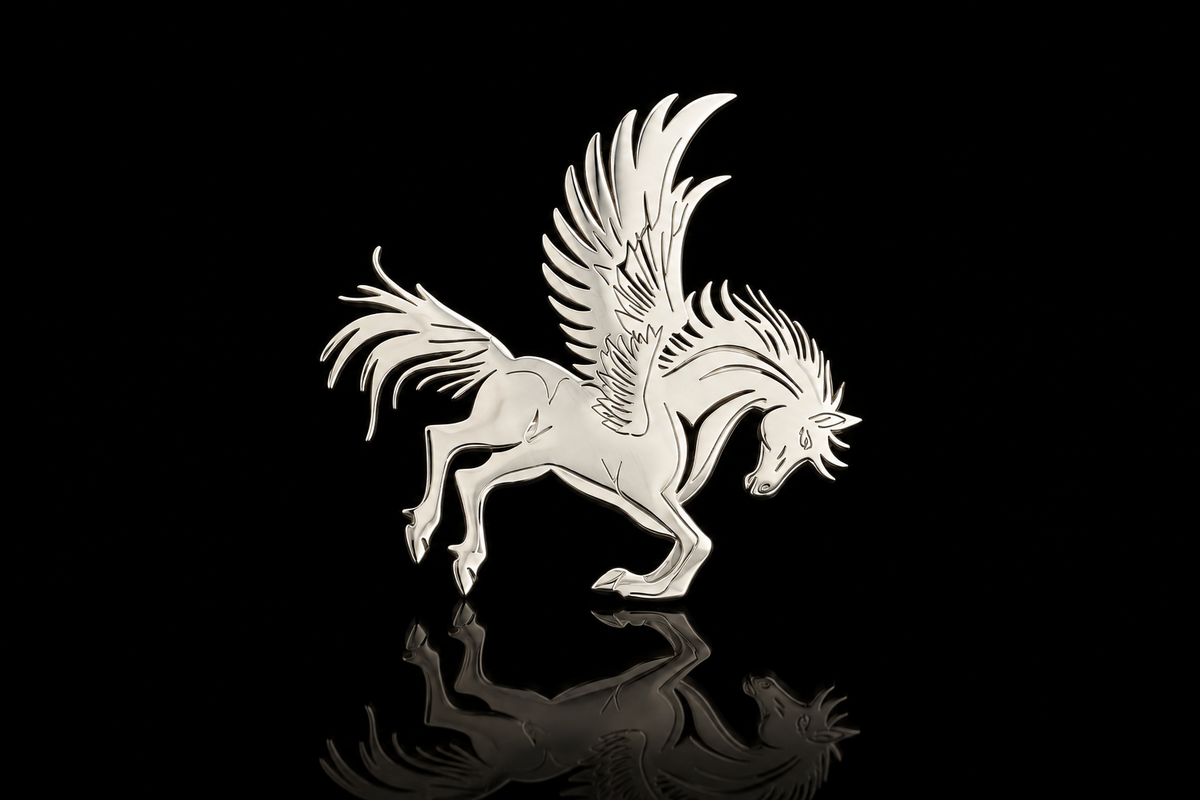 Majestic Winged Horse Brooch
