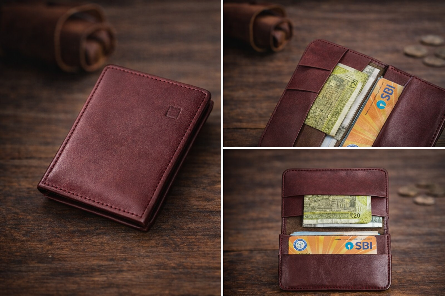 Classic Vegan leather Card Wallet
