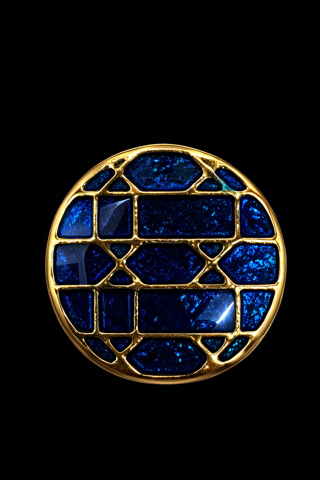 Midnight Mosaic Kurta Button