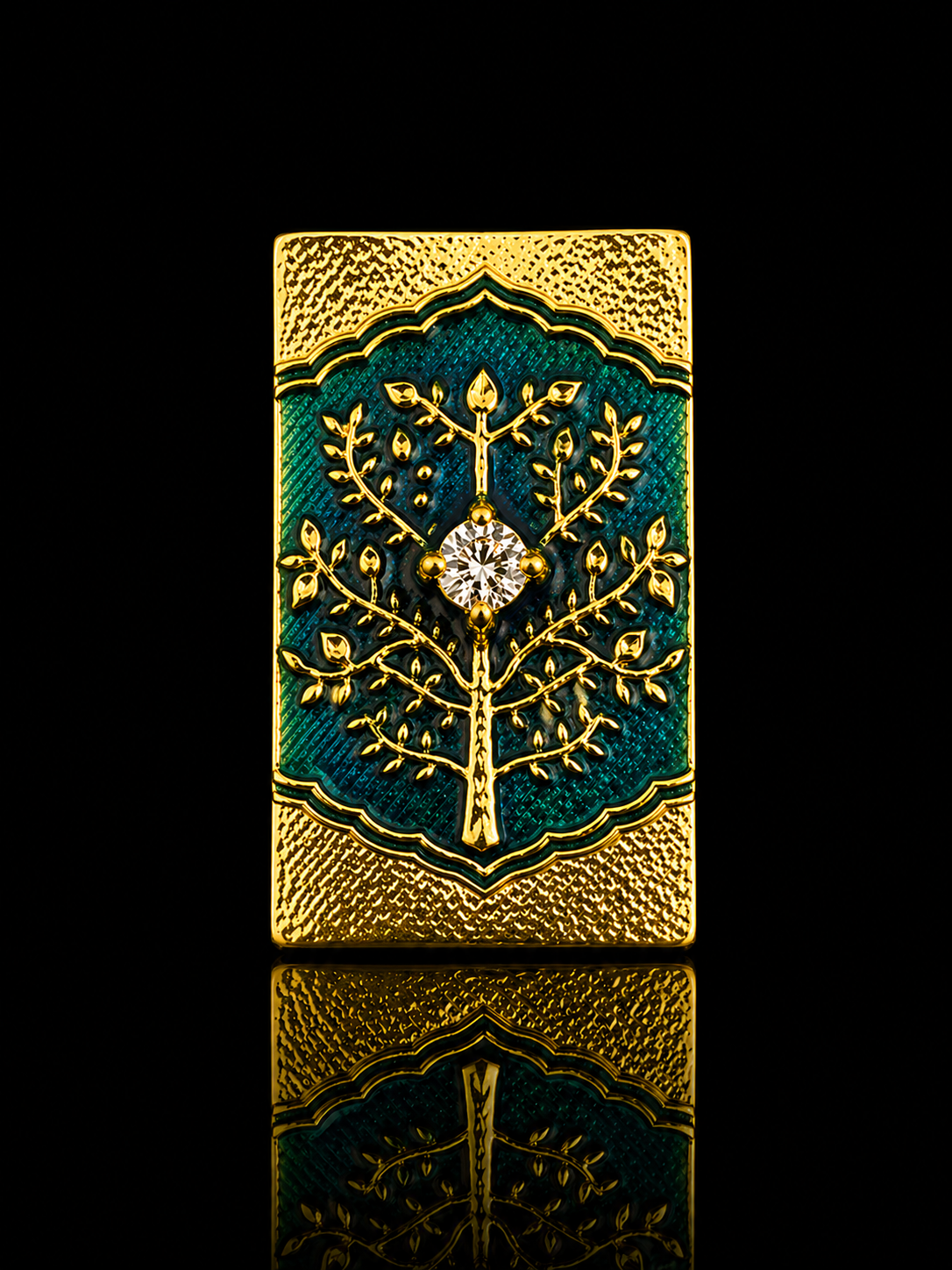 The Regal Tree Crest Brooch