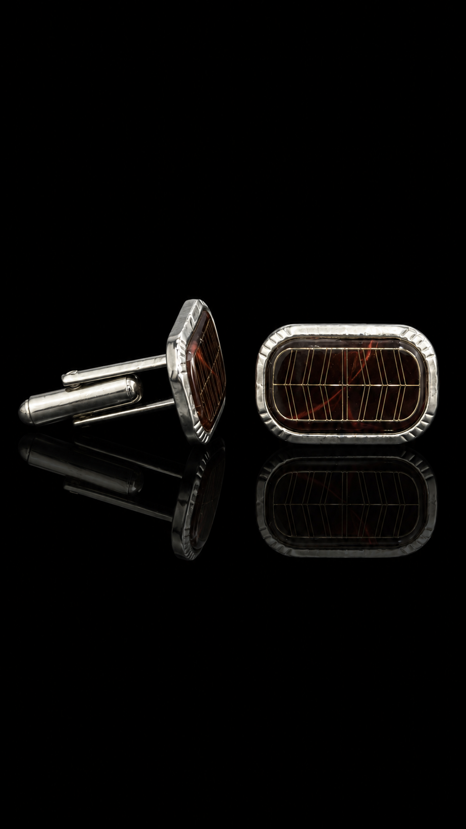 Amber Grid Elite Cufflinks