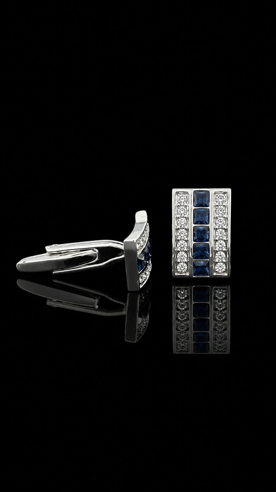 Sapphire Royale Crystal Cufflinks