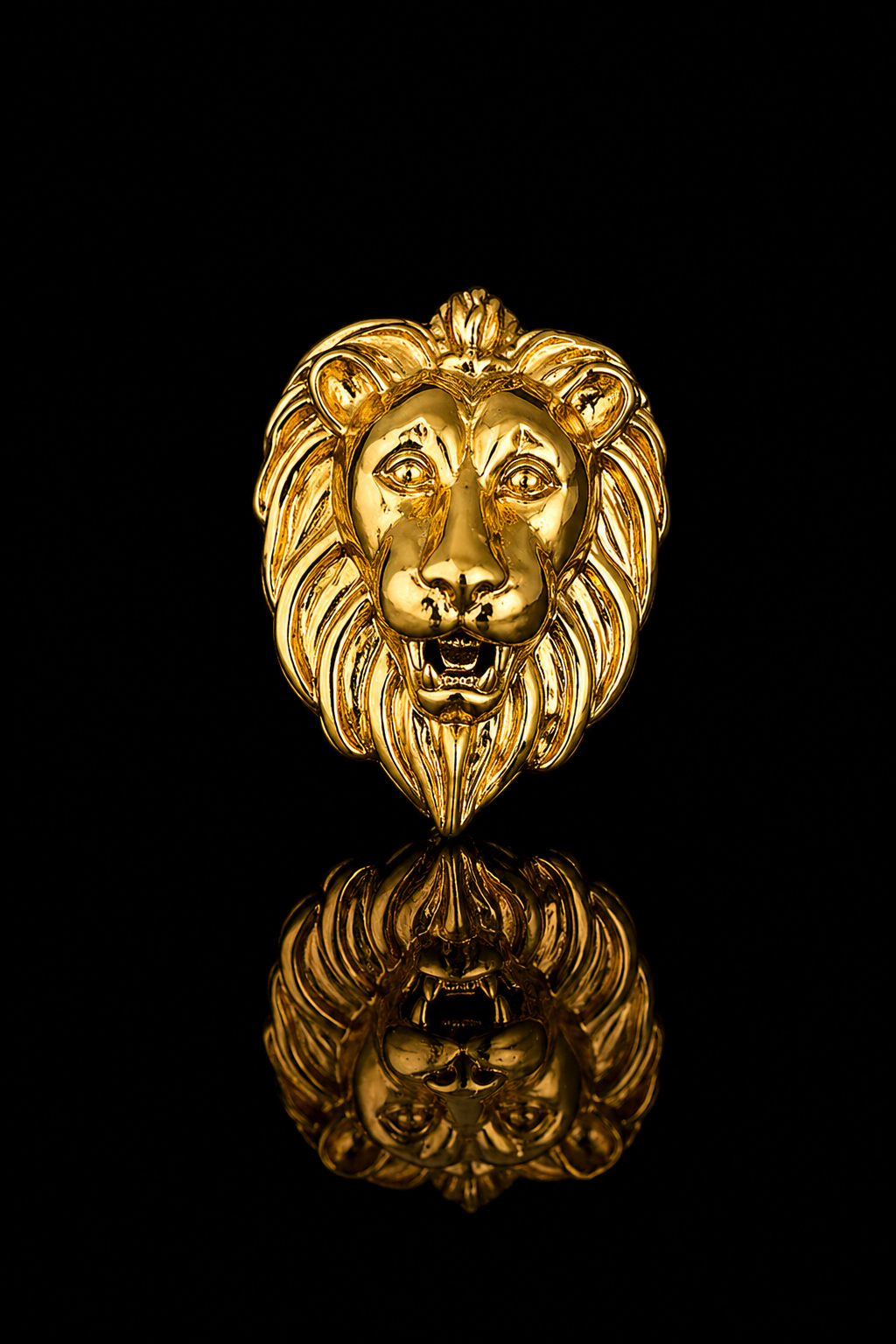 Royal Lion Head Lapel Pin