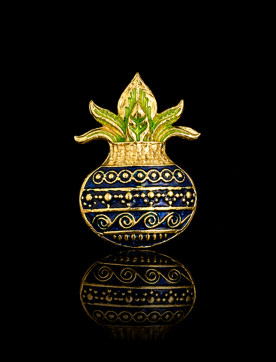 Shubh Kalash Mini Brooch