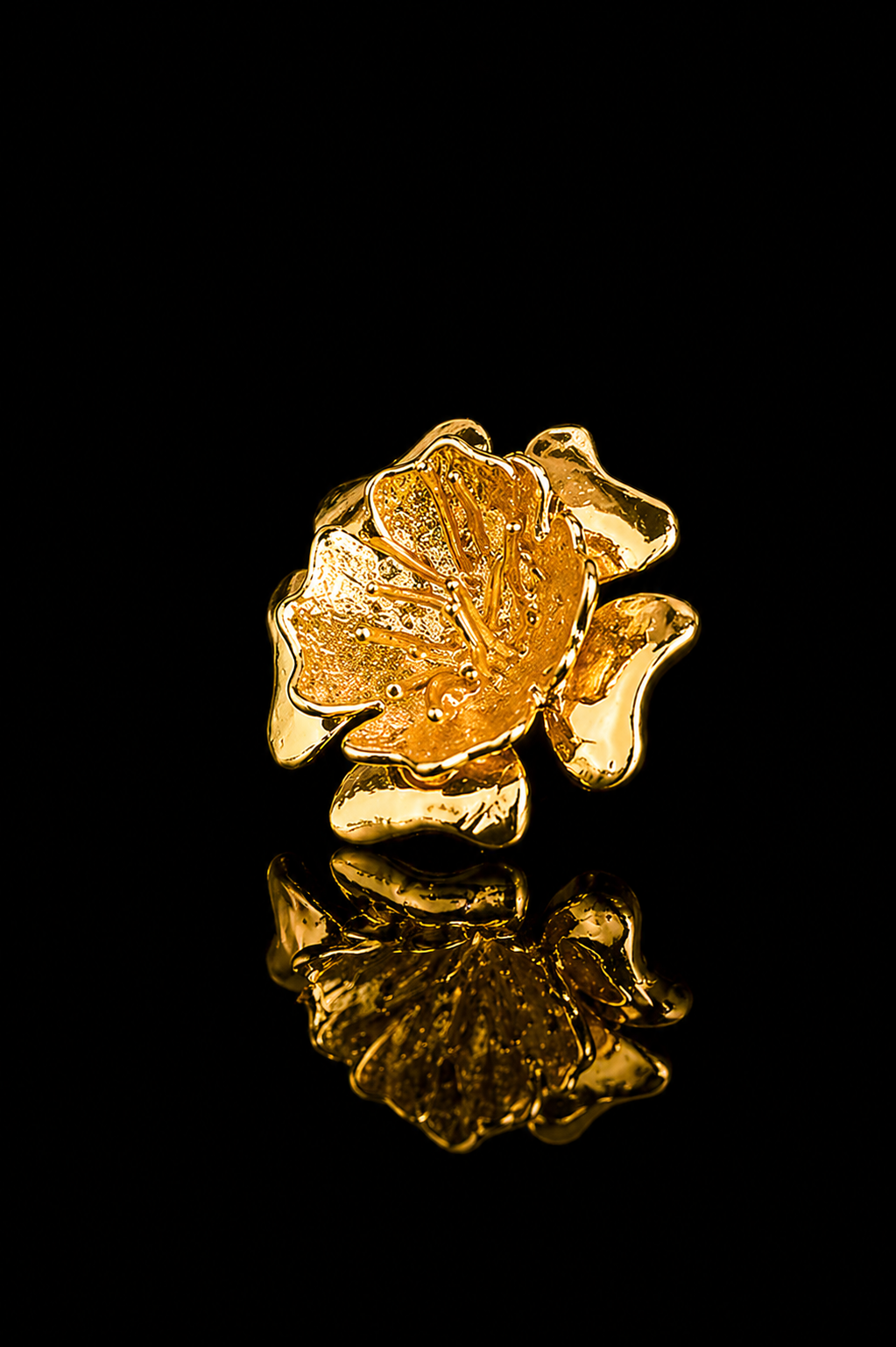 Golden Blossom Lapel Pin