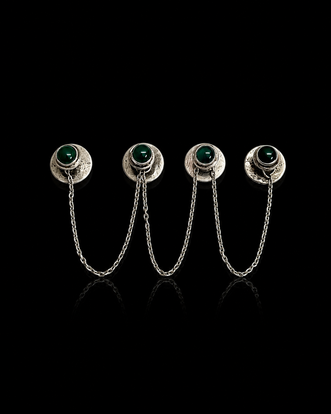Emerald Chain Kurta Buttons