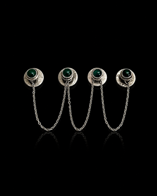 Emerald Chain Kurta Buttons
