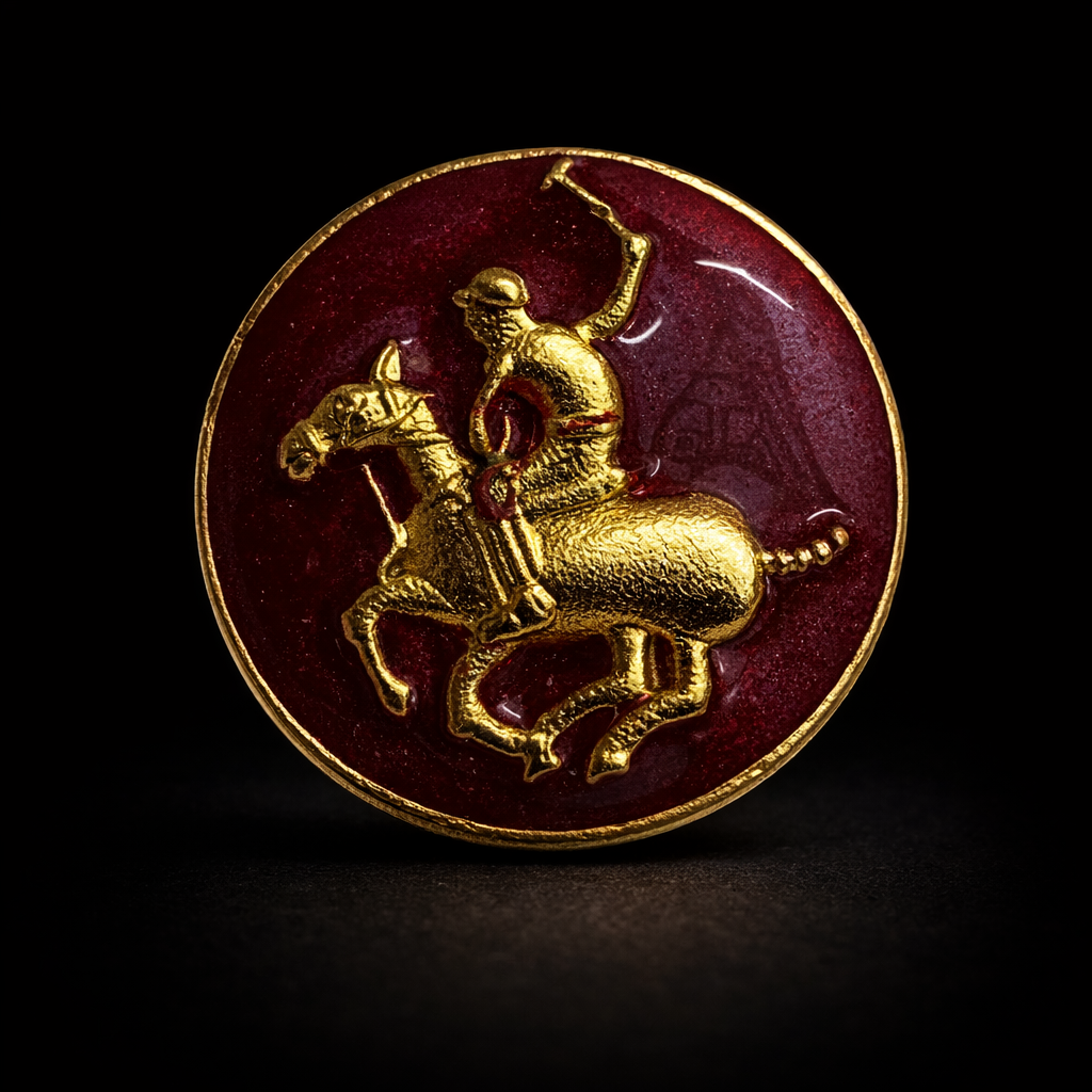 Royal Polo Crest Brass Button