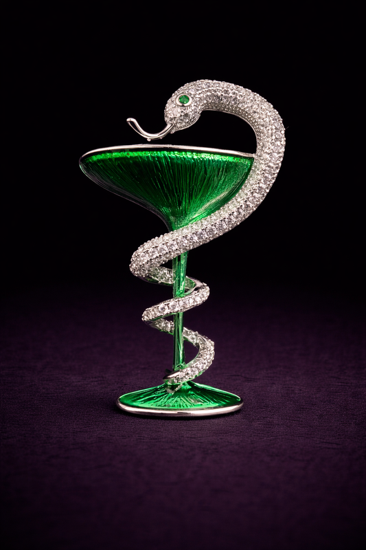 Serpent Chalice Brooch