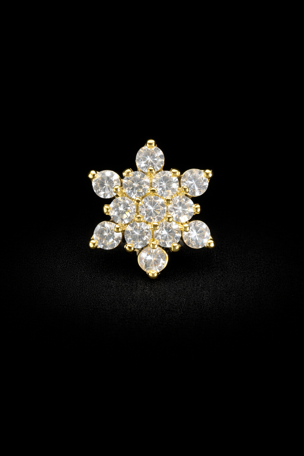 Royal Snowflake Kurta Button