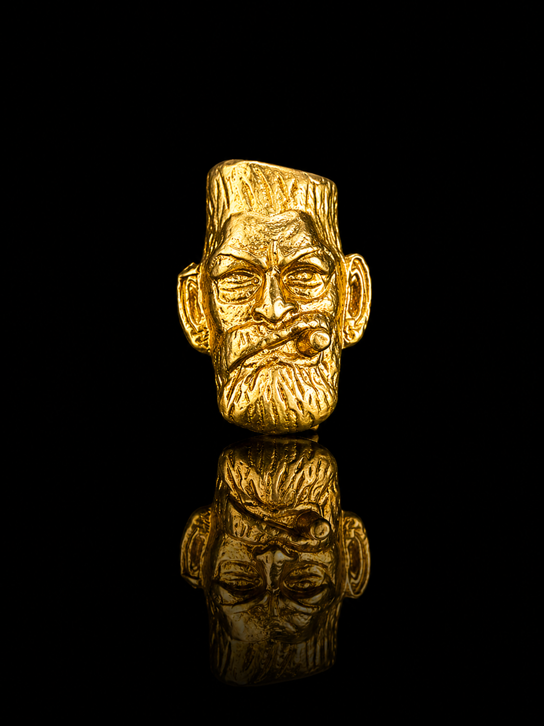Vintage Rebel Face Brooch