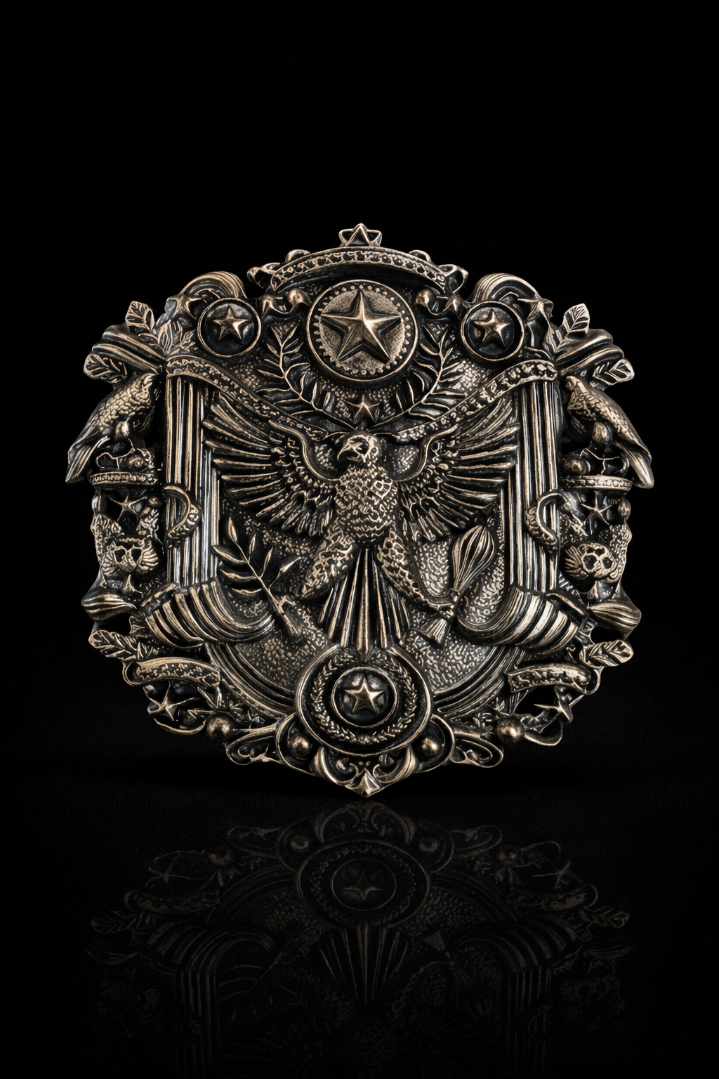 Regal Eagle Crest Brooch