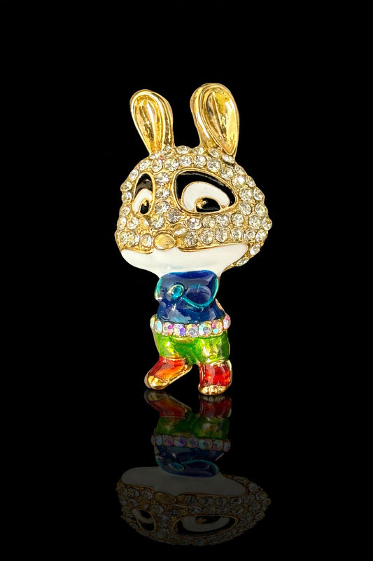 Playful Bunny Pop Brooch