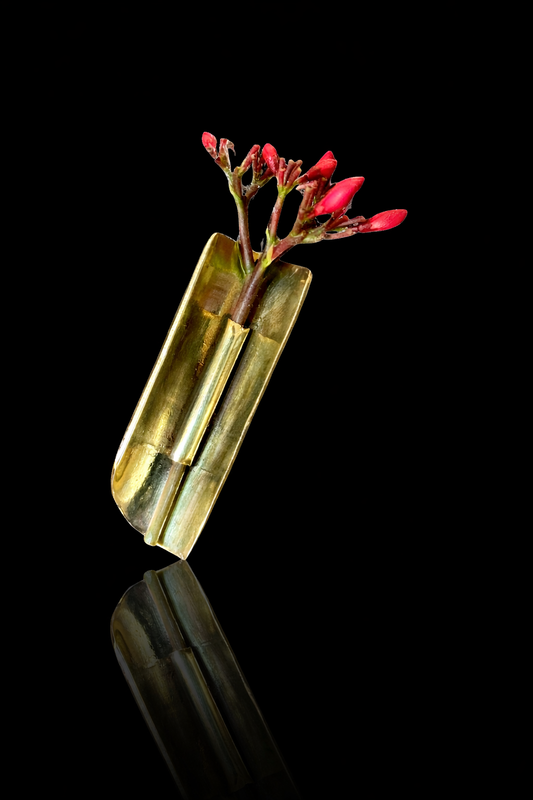 Scarlet Stem Brooch
