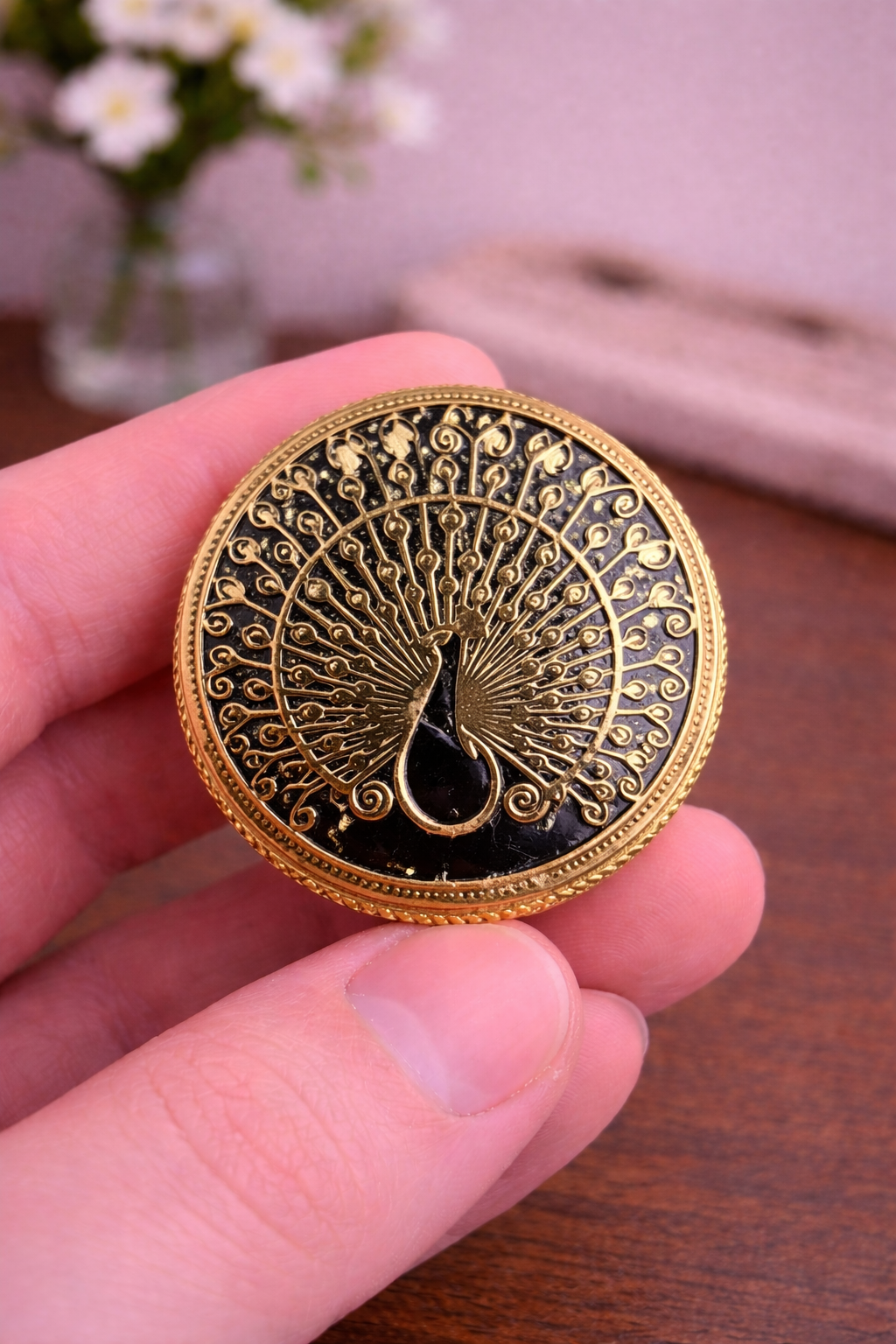 Mayur Royale Tewa Art Bandhgala Button