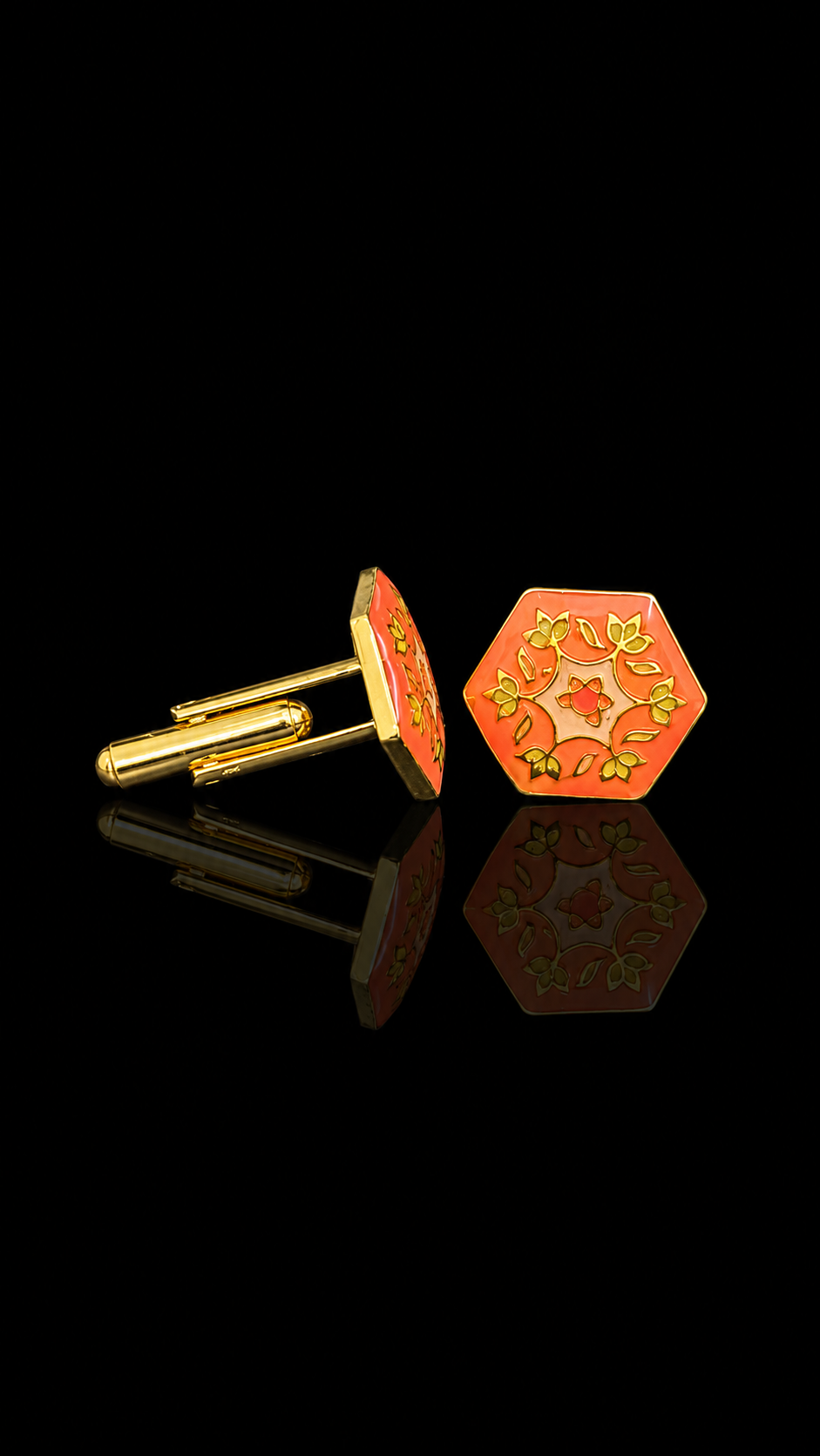 Jaipur Jali Enamel Cufflinks