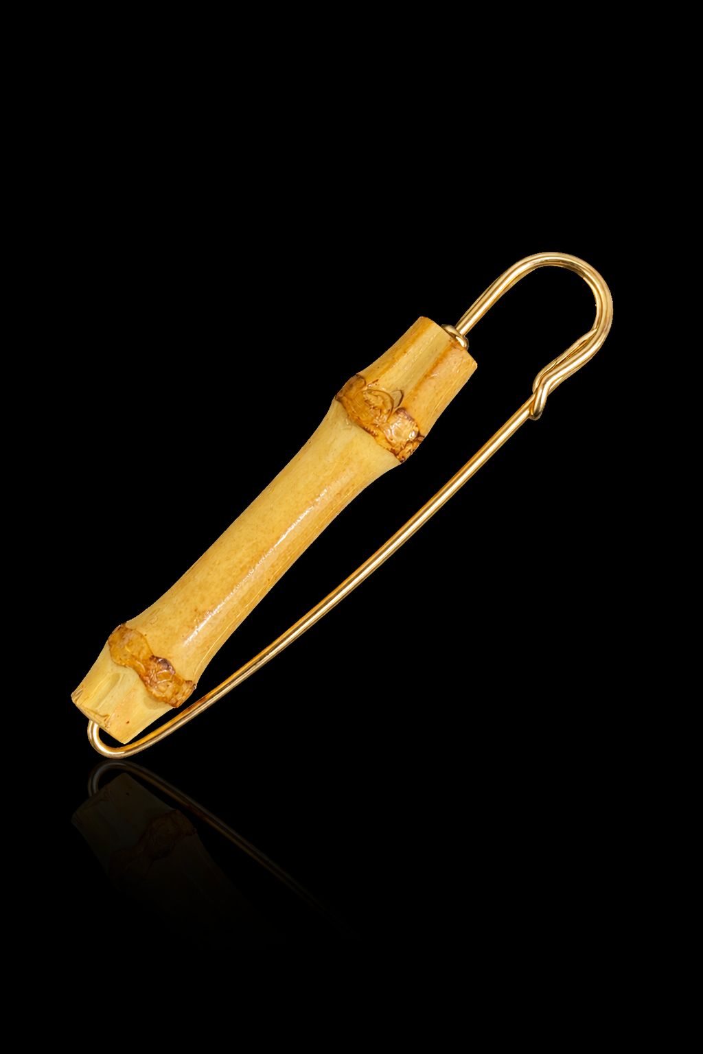 Vintage Bamboo Pin Brooch