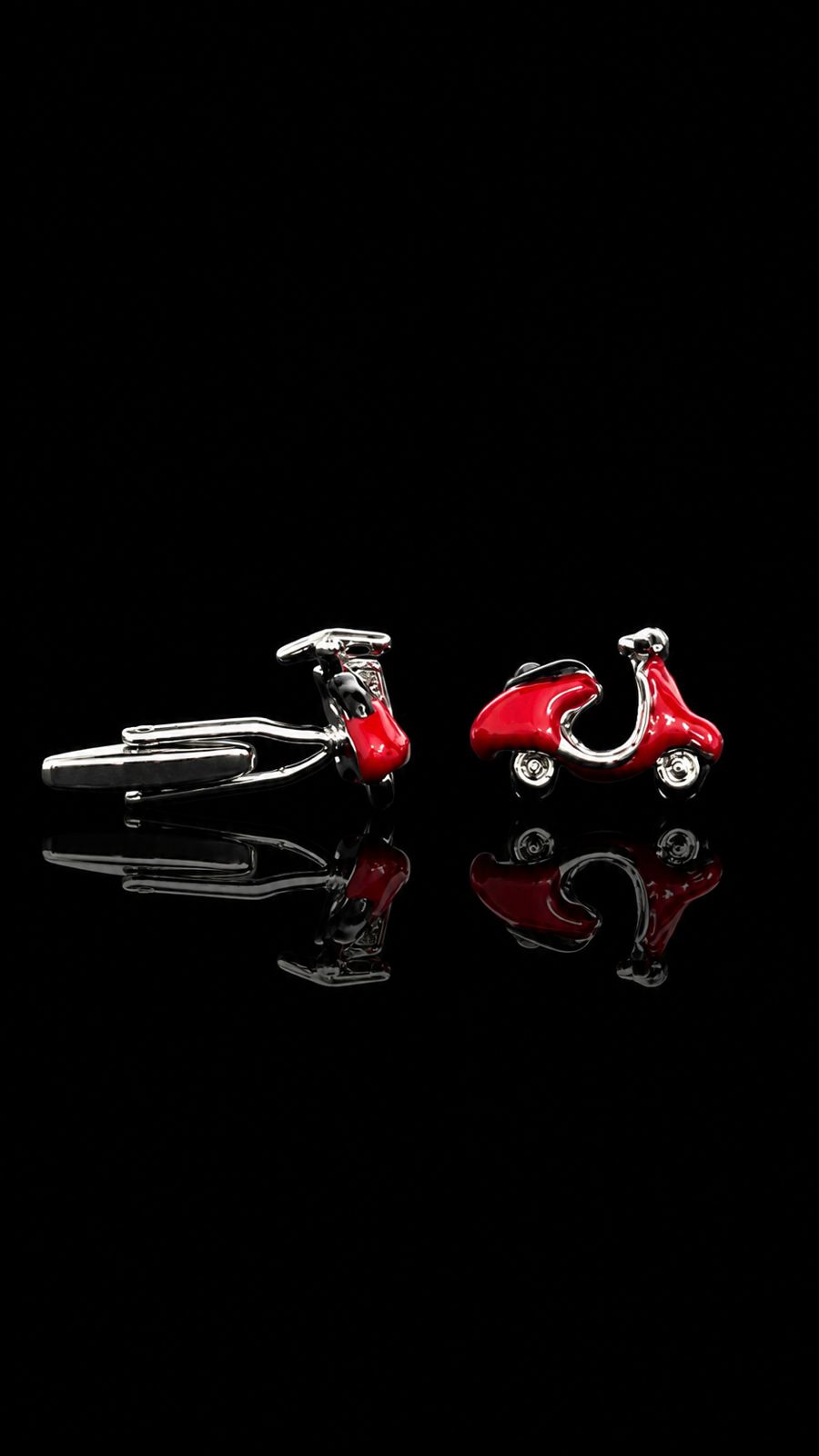Vintage Red Scooter Cufflinks