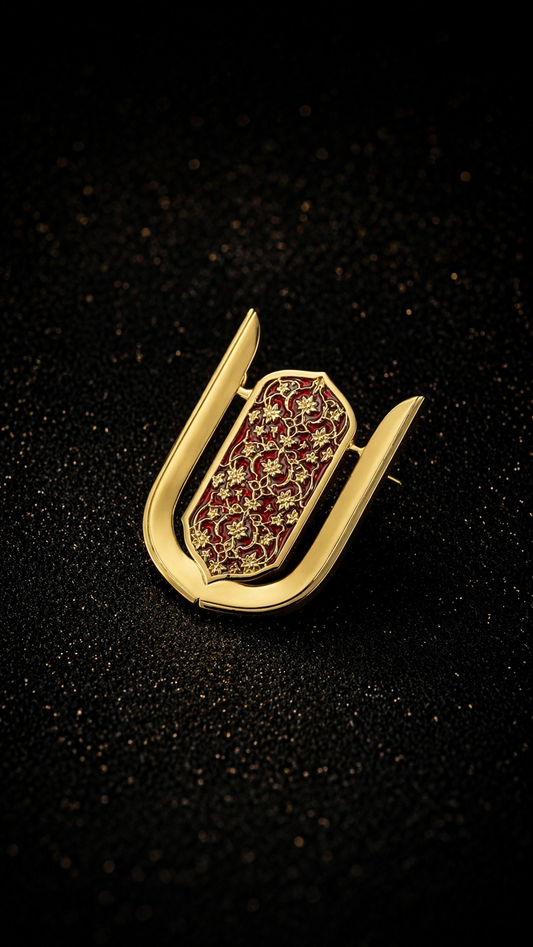 Shyam Baba Tilak Brooch