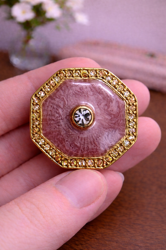 Blush Royale Bandhgala Button