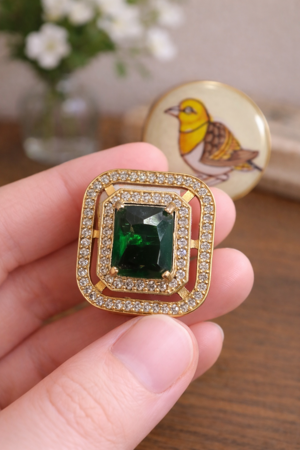 Emerald Royale Bandhgala Button