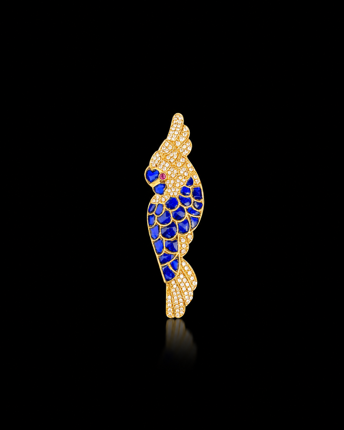 Royal Parrot Brooch Pin