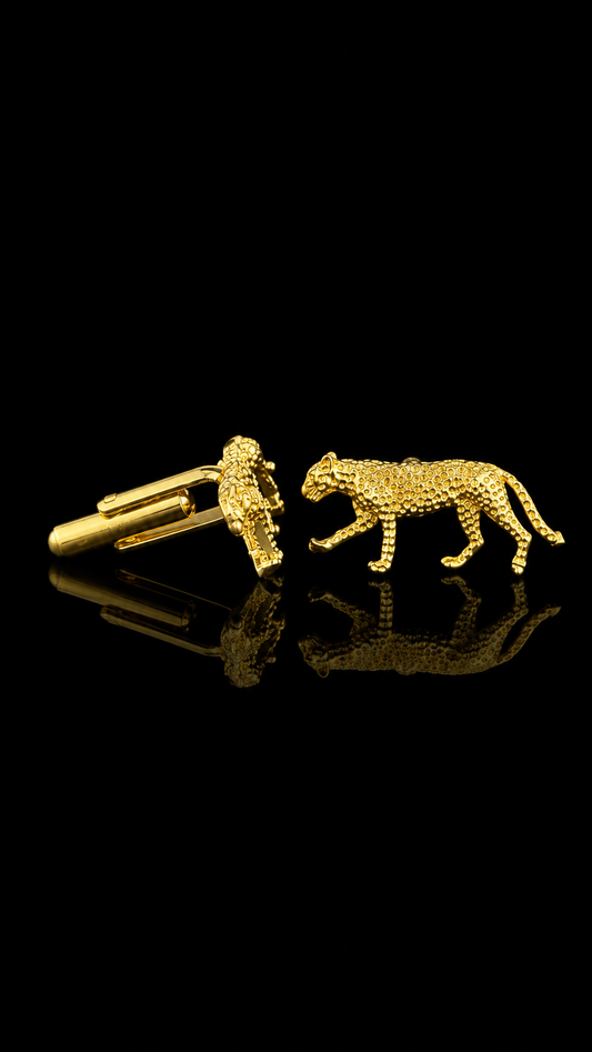 Golden Leopard Cufflinks