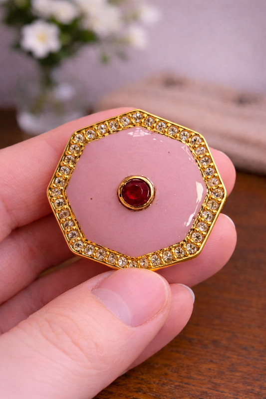 Gulab Noor Octagon Bandhgala Button