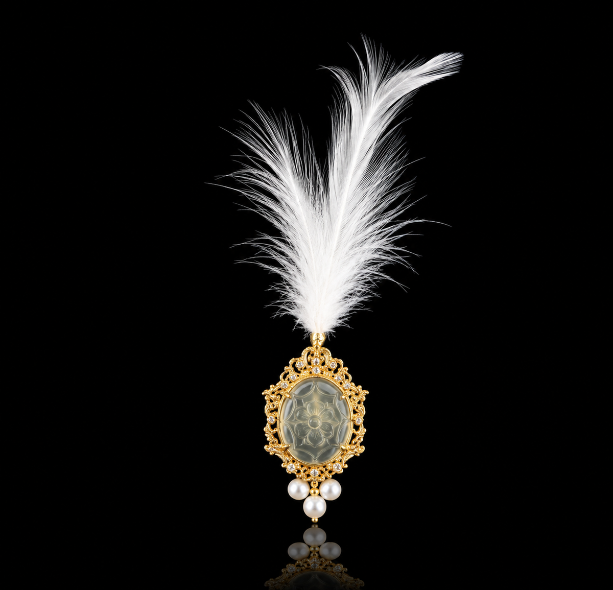 Royal Maroon Carved Kalingi Sarpech