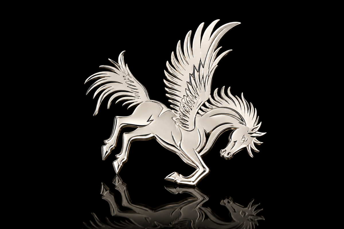 Majestic Winged Horse Brooch