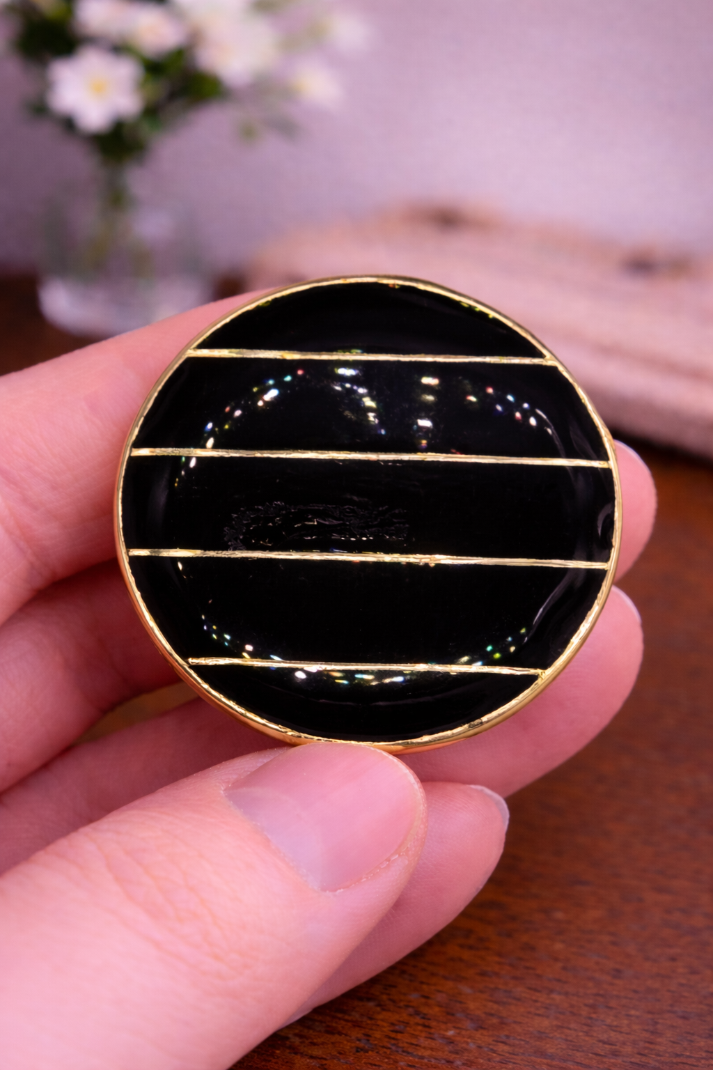 Midnight Linea Bandhgala Button