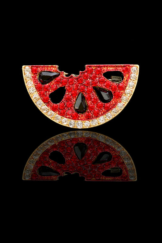 Crimson Watermelon Brooch