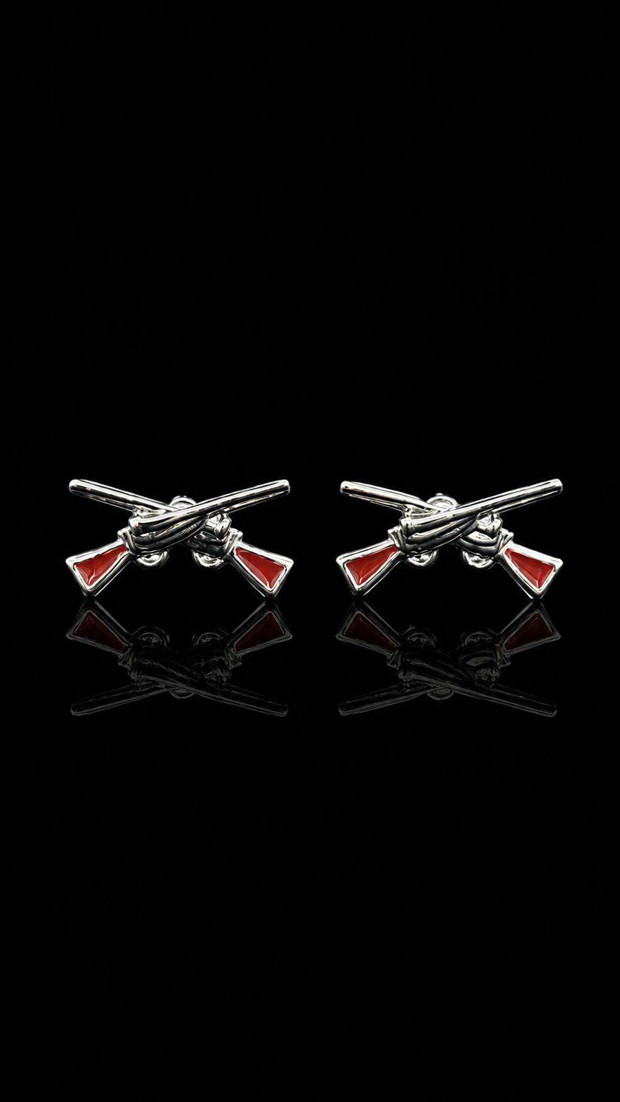 Crossed Rifle Cufflinks